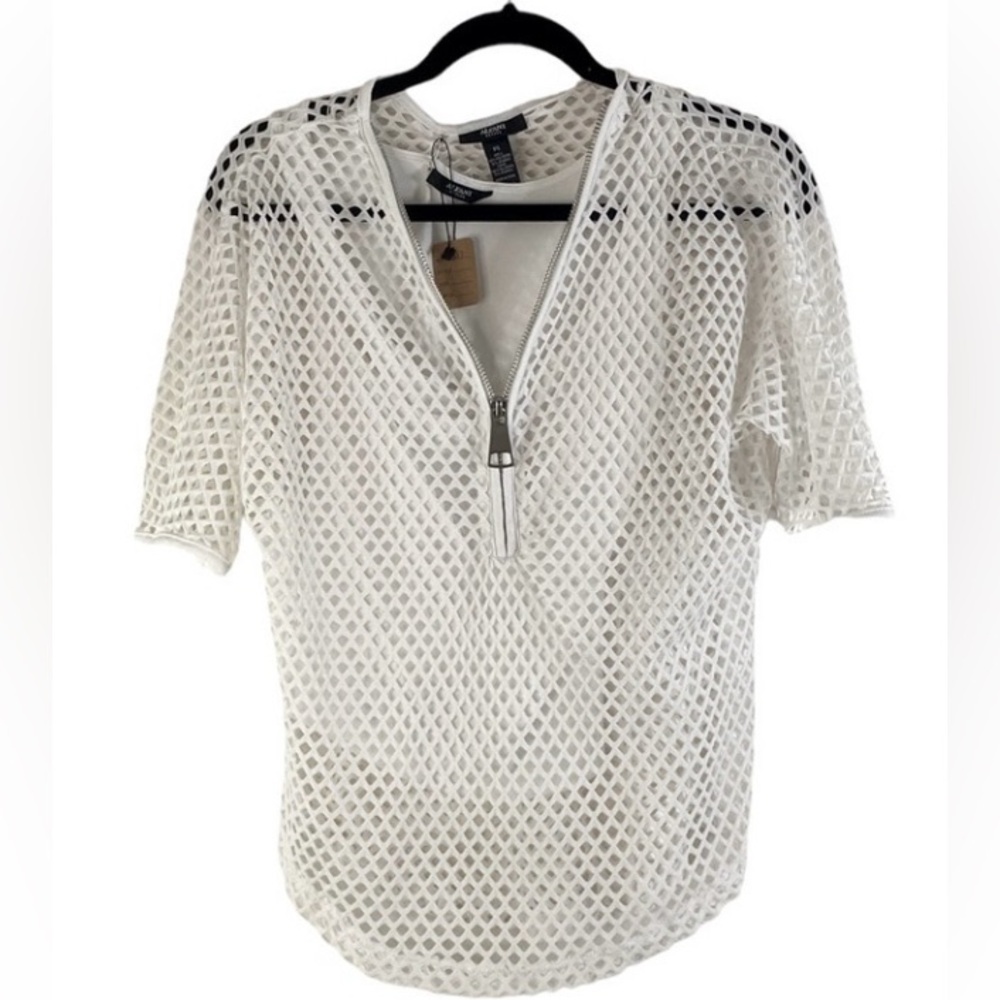 Alfani White Top Women Summer Cruise Coastal Style Lightweight Petite Small HSH